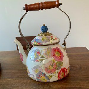 MacKenzie Childs Floral Tea Kettle